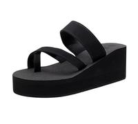 Sandales Femme été Talon Compensé été Mode Avec Support de Orthopédique Tongs de Plage et Claquettes de Piscine Plage Sandales Femme