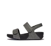 Femme Sandale - FITLOP - Lulu - Tissu Glitter - Gris 36