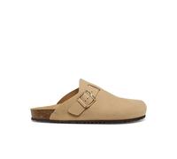 Geox Sandales plates Brionia Femme en cuir respirant Taupe Taille 39