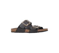 Geox Sandales plates D Brionia R B pour femme, Noir, 35 EU