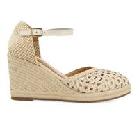 Sandales Femme - GIOSEPPO - Serignan - Cuir Tressé Noir - Talon Compensé 5cm 37