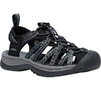 KEEN Femme Whisper Sandale, Black/Steel Grey, 38 EU