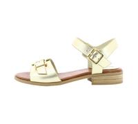 Sandales Femme Kickers Bucidi en Cuir Jaune avec Boucle de Serrage 39