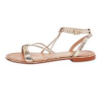 Sandales femme Les Tropeziennes Hirondel Or-Serpent en cuir 38