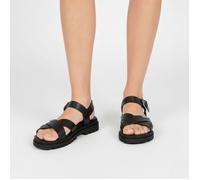 Sandales Femme - LES TROPEZIENNES - Tiha - Cuir Noir - Confortable 38