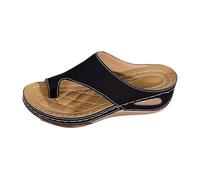 Sandales Femme Mode Espadrilles Compensées Cuir Strass Cristal Marche Été Confortable Claquettes Mule Sandals Ete Bohême Chaussure Talon Heels Chaussures Pieds Larges Plates
