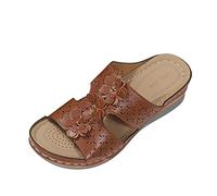 Sandales Femme Modèles Décontractées Été Chaussure Femme Ete Mule Été Confortable Espadrilles Sandales Compensées Élégantes Orthopédique Chic Respirantes Fermées Légères De Marche Dérapantes