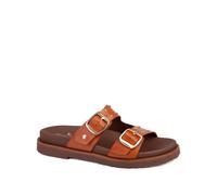 Pikolinos Sandales plates AITANA en cuir pour femme Couleur BRANDY