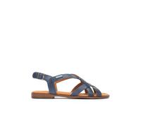Pikolinos Sandales plates Algar Femme Cuir Boucle Bleu Taille 37