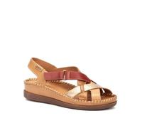 Sandales femme - PIKOLINOS - Cadaques - Couleur Almond - Cuir vachette - Boucle de serrage 39