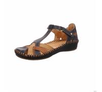 Chaussure Semi-Ouverts en Cuir P. Vallarta pour Femme Color Navy Blue