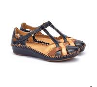 Chaussure Semi-Ouverts en Cuir P. Vallarta pour Femme Color Navy Blue