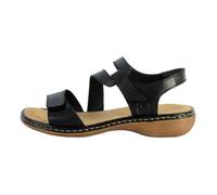 Sandales Femme - RIEKER - Cristallino - Cuir - Confort exceptionnel - Fermeture à scratch 37