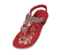 Sandales Femme Sandales Confort Femme Compensées Été Confortable Décontracté Tongs Orthopédiques Fleur Compensées Avec Bande Croisée Pantoufles Été Anatomiques Confortables Fabriqué En Italie