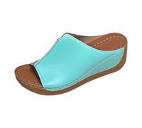 Sandales Femme Sandales Femme Été Confortable Compensées Sandale Blanche Talon Women Sandals Chaussures Ete Chic Pieds Larges Compensee Eté Compensé Chaussure Cuir Bohème D Noire 37 Blanches