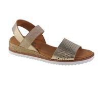 Sandales Femme Skechers Desert Kiss 113557-CHMP - Or - Basse - Plat - Synthétique 36