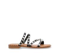 Sandales femme Steve Madden Skyler - Noir - 39 - Cuir - Boucle de serrage - Compensé - 1 38
