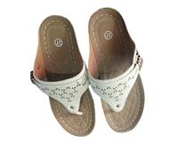 Sandales Femmes Décontractées De Grande Taille à Bouts Coupés à Talon Incliné Et à Fond épais Dames avec Correction du Gros Orteil Pantoufles Décontractées À Bout Ouvert Idéal Balade en Montagne