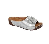 Sandales Femmes été Confortable Mules en Cuir pour Femme Sandale Mode Bout Ouvert Compensées Plateforme Pantoufles Premium Orthopédiques Sandales Chaussons de Plage d'été Taille Fête des Mères