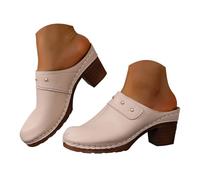Sandales Femmes Été Orthopédiques Mules Compensées Sabots Talon Bloc Claquette Pantoufles Confortables Respirants Sandales Lanières Extérieur Plage Décontracté