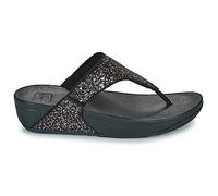 Fitflop Femme Lulu Multi-Tonal Glitter Toe-Post Sandals, Noir, 38 EU
