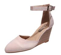 Sandales Femmes Mode Espadrille Lanière Sandals Talon Compensé Plateforme Été Casual Romaines Bout Ouvert Sandals Doux pour Vacances à La Plage