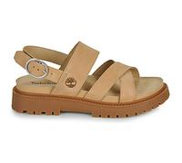 Sandales Femme TIMBERLAND Clairemont Way Cross-Strap - Beige - Cuir - Plat - Boucle de serrage