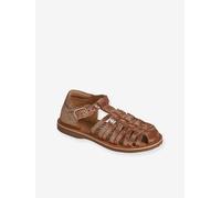 Sandales fermées cuir enfant collection maternelle ocre 25