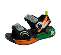 Sandales Fille Chaussure - de Bande dessinée pour garçons d'été à Semelle Souple de Sport pour Enfants de Plage pour Enfants Moyens et Grands (Green 33 Big Kids)