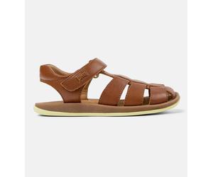 Sandales Fille Cuir Bicho Marron Moyen 32