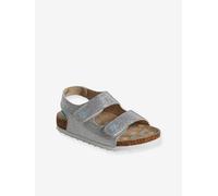 Sandales fille Disney La Reine des Neiges gris clair metallise 29