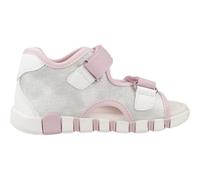 Geox Bébé Fille B Sandal IUPIDOO GIR, Silver/Pink, 20 EU