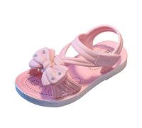 Sandales Fille Été Chaussures Princesse Fille Plates Souples à Fleurs Confortables à Mode Légères Claquettes Antidérapant Flexible Classique Marche Beach