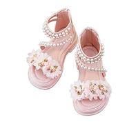 Sandales Fille Ete De Plage Chaussures d'école Léger et Respirantes Avec Boucle Crochet fleurs talons Pour le printemps l'automne