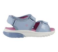 Geox J Sandal CIBERDRON G, Sky/Fuchsia, 32 EU