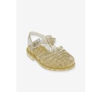 Sandales fille Sun Méduse doré pailleté 26