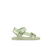 Sandales Filles Synthétique Fermeture Adhésive Barefoot Verd Clair 37