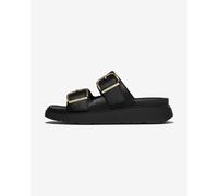 Fitflop Gen Ff Buckle Tumbled Leather Sandals Noir EU 37 Femme