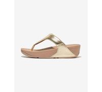 Fitflop Sandales Lulu Femme en cuir à bride entre les orteils Platino Taille 41 EU