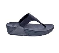 Fitflop Femme Lulu Shimmerlux Toe-Post Sandals, Tout Noir, 40 EU