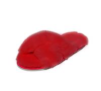 Sandales Florida En Laine D'Agneau Rouge Pour Femmes