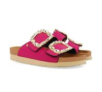 SANDALES FUXIA STYLE BIO AVEC BIJOUX POUR FEMMES ADERKLAA
