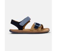 Sandales Garçon Cuir Bicho Kids Twins Bleu Marron 33