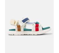 Sandales Garçon Cuir Oruga Blanc Bleu 34