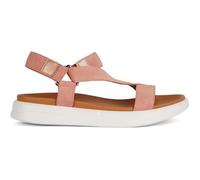 Sandales Geox D45PAB - Femme - Rose - Daim-Nubuck - Boucle de serrage - Plat 38