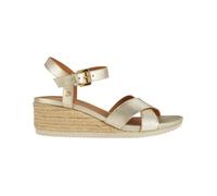 Geox Ischia Corda Esparto Wedge Sandals Doré EU 39 Femme