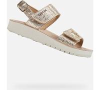Geox Sandales compensées filles SANDAL COSTAREI GI Doré Taille 24