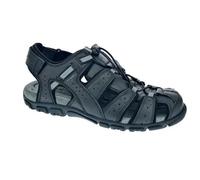 Sandales Geox Strada Homme Noir - GEOX - Fibre / Cuir - Confort exceptionnel 42
