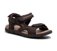 Geox Homme Uomo Sandal Strada D Sandales, Brown/Sand, 43 EU