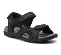 Geox Homme Uomo Sandal Strada D Sandales, Black/Stone, 42 EU
